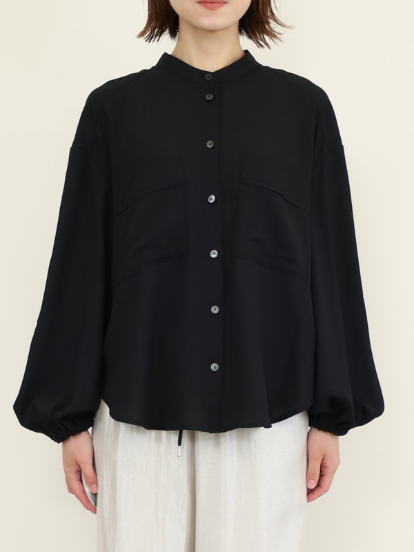 【trois】ジョーゼットバルーン袖ブラウス