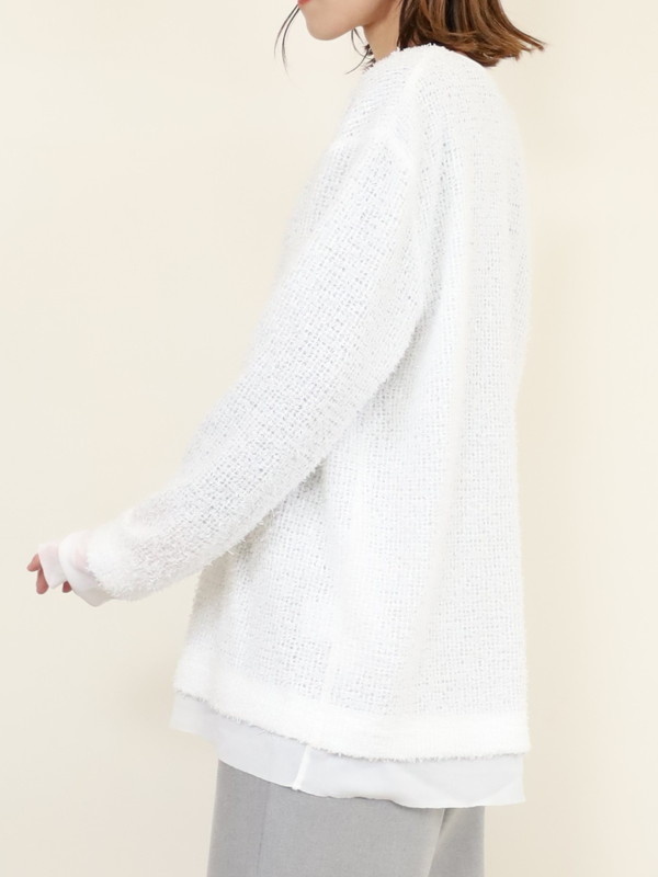 【CYAN TOKYO】チュールコンビフェザートップス