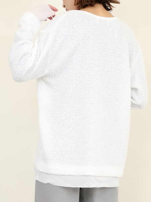 【CYAN TOKYO】チュールコンビフェザートップス