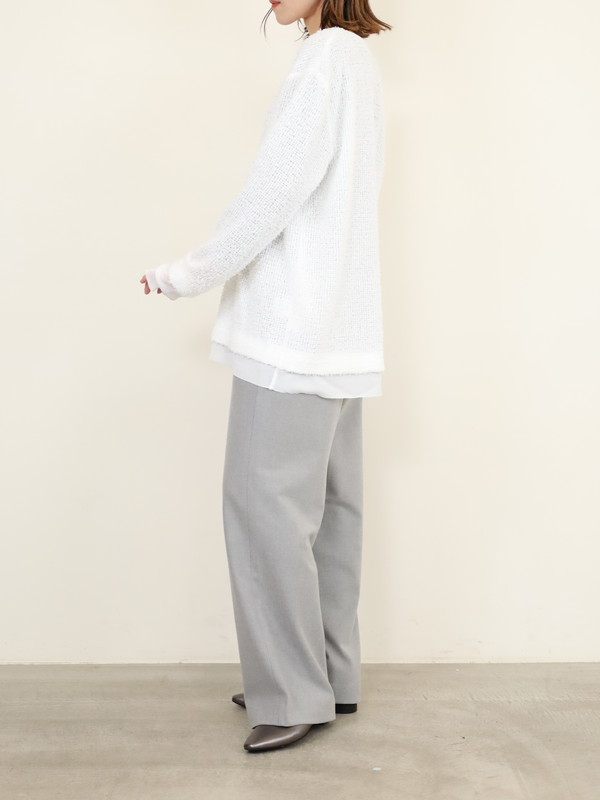 【CYAN TOKYO】チュールコンビフェザートップス