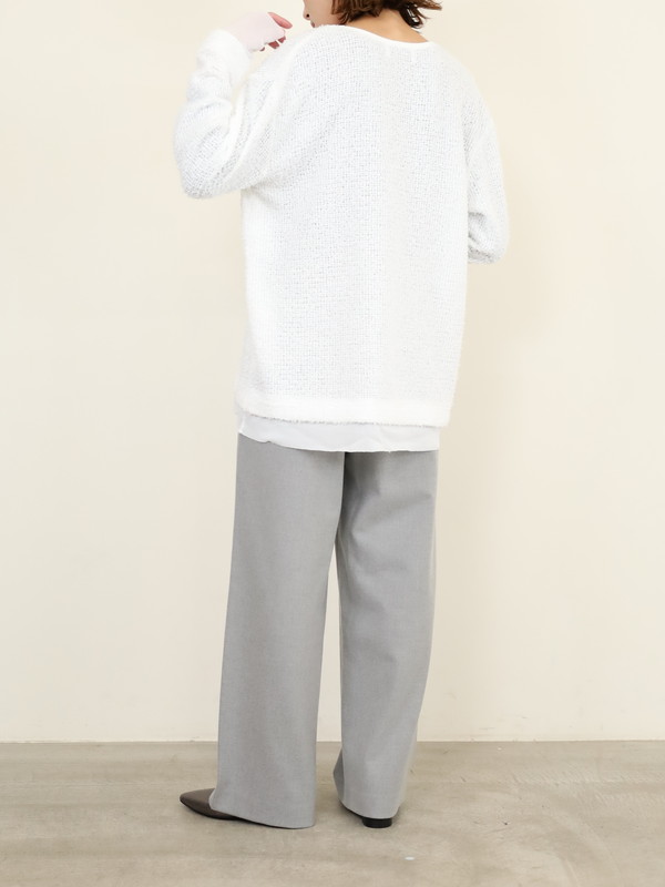 【CYAN TOKYO】チュールコンビフェザートップス