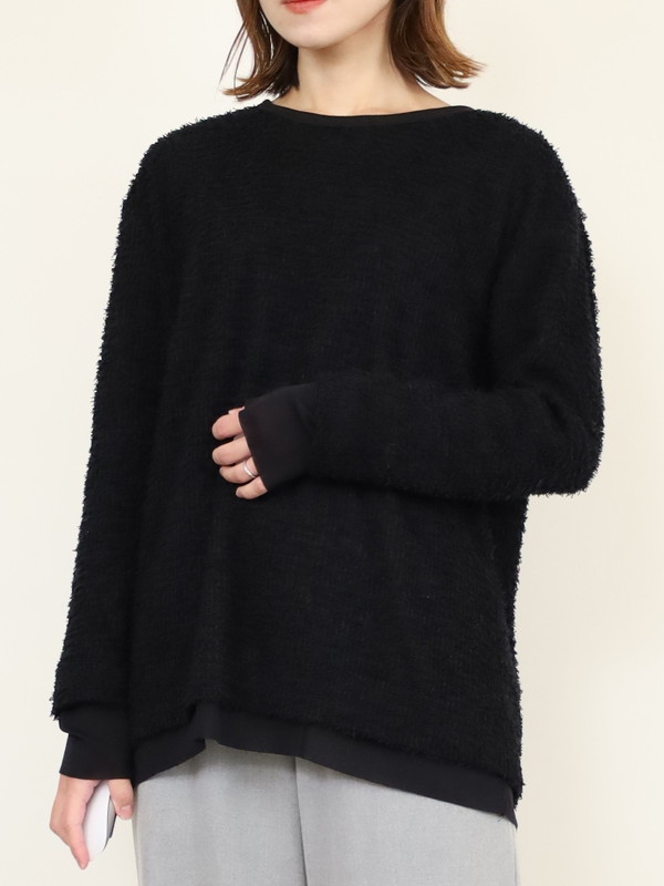 【CYAN TOKYO】チュールコンビフェザートップス