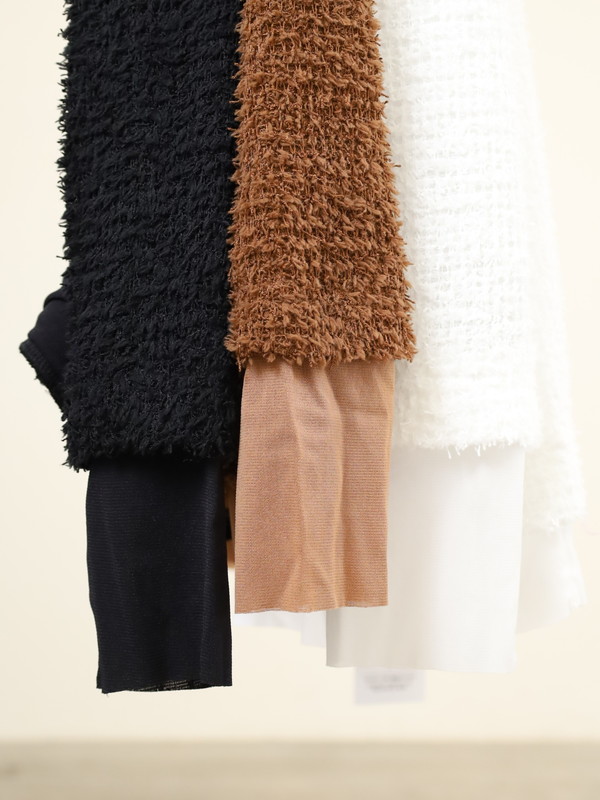 【CYAN TOKYO】チュールコンビフェザートップス