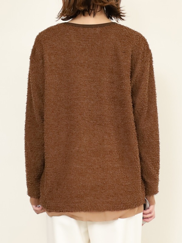 【CYAN TOKYO】チュールコンビフェザートップス