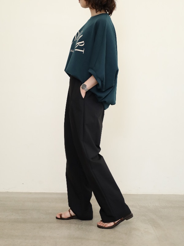 【CHIGNON】ソフトタフタイージーパンツ