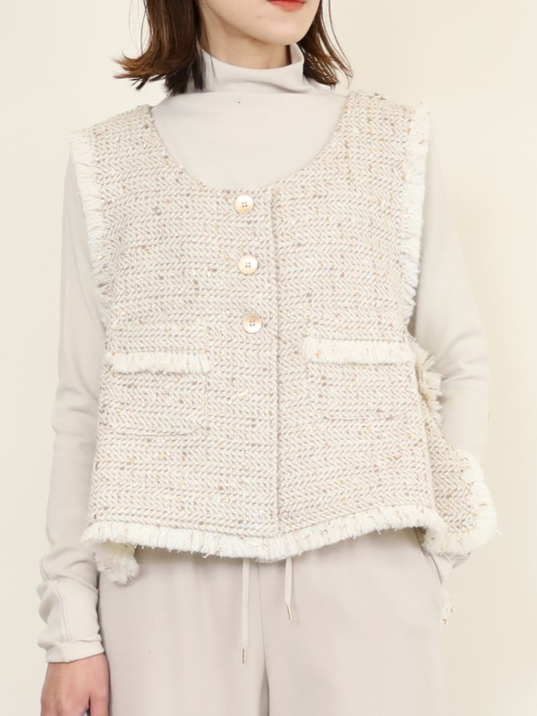 【VERSEAU】ソフトハイネックカットソー