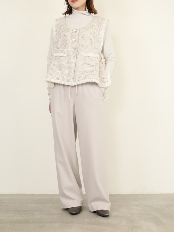 【VERSEAU】ソフトハイネックカットソー