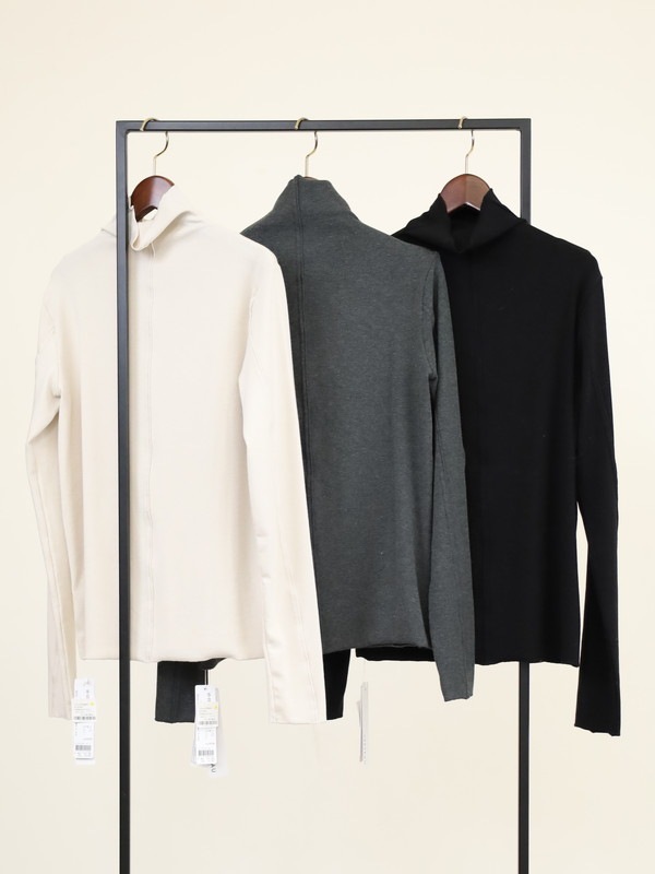 【VERSEAU】ソフトハイネックカットソー