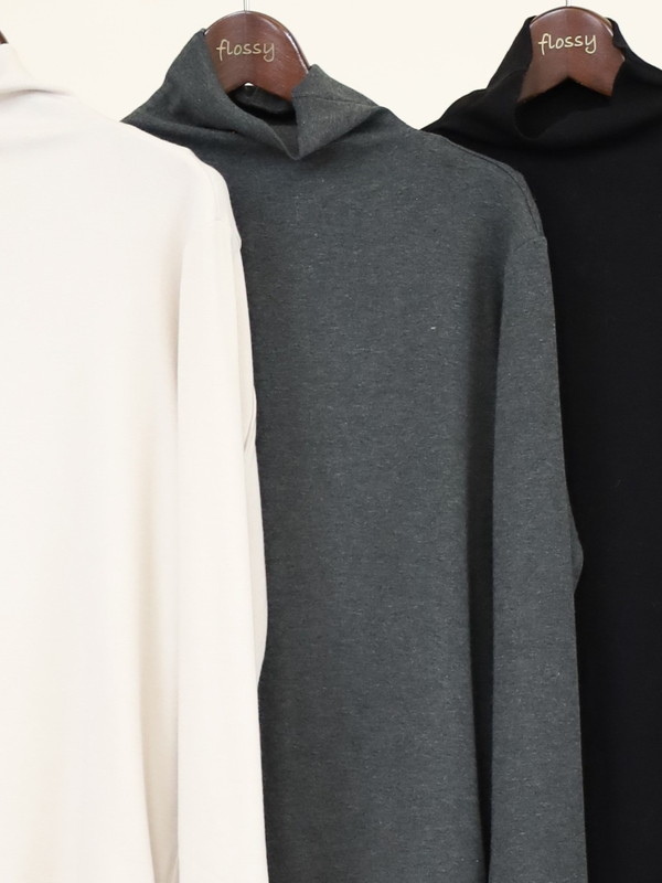 【VERSEAU】ソフトハイネックカットソー