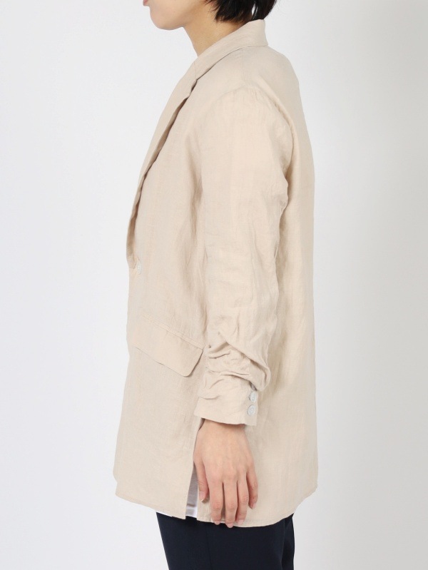 【Boutique Ordinary 】サイドスリットフレンチリネンジャケット BO22-124