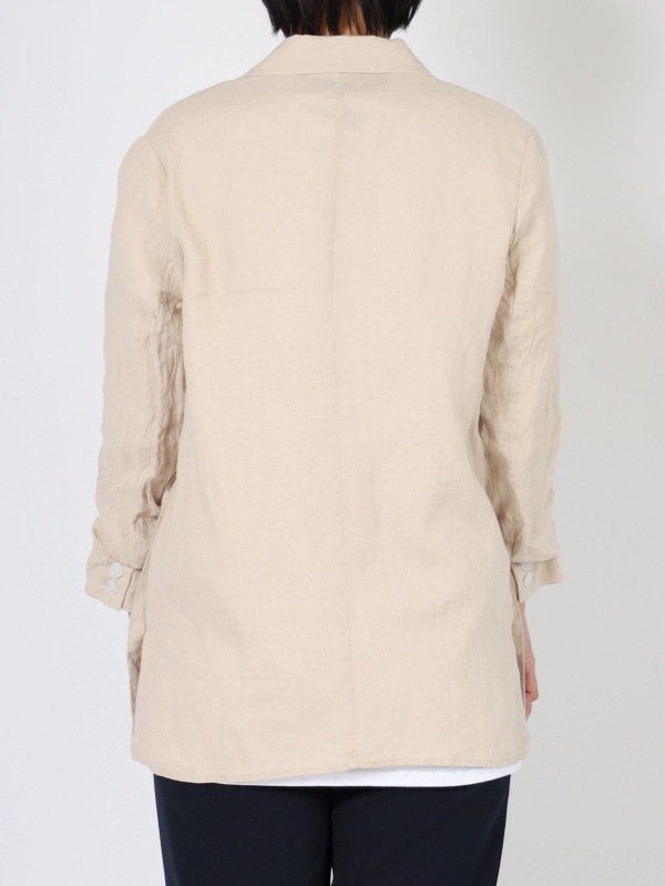 【Boutique Ordinary 】サイドスリットフレンチリネンジャケット BO22-124