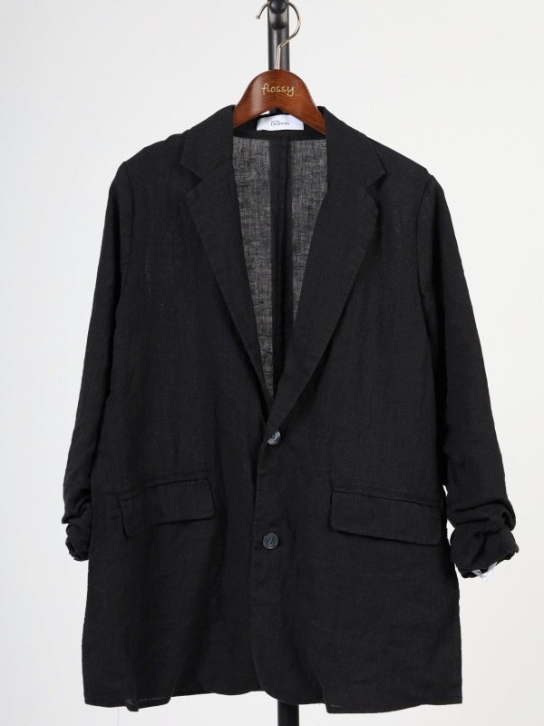 【Boutique Ordinary 】サイドスリットフレンチリネンジャケット BO22-124