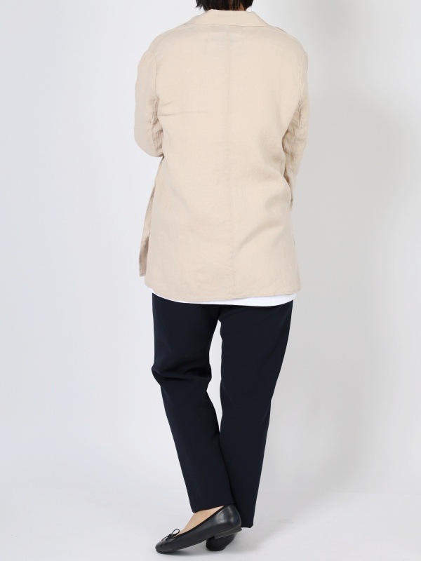 【Boutique Ordinary 】サイドスリットフレンチリネンジャケット BO22-124