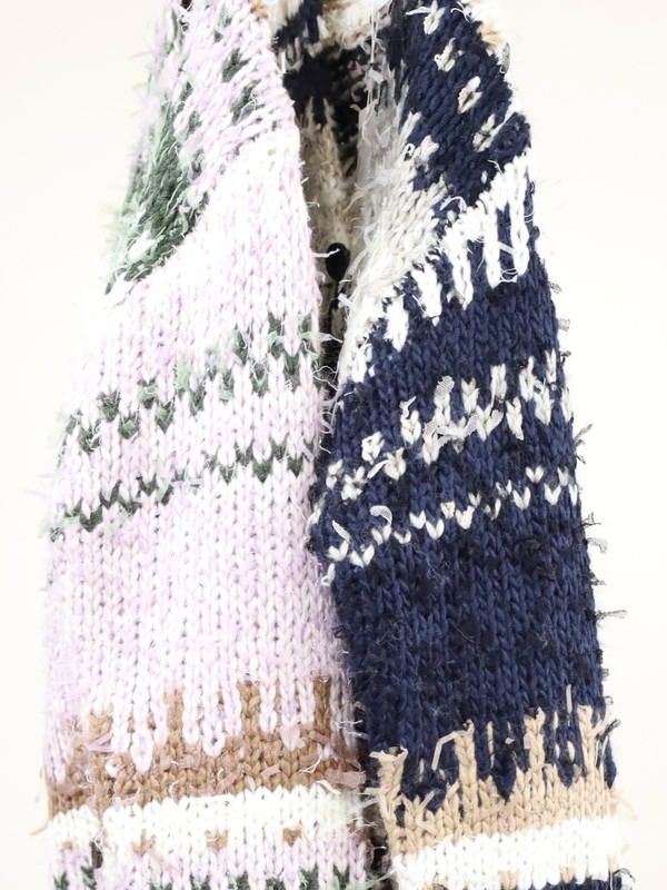 【JOHNBULL】ファンシーヤーンジャガードカーディガン