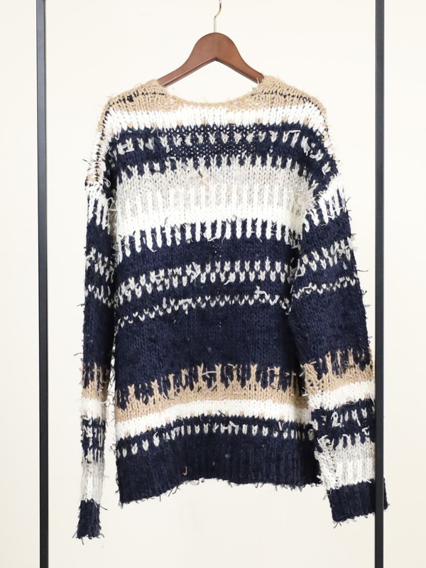 【JOHNBULL】ファンシーヤーンジャガードカーディガン