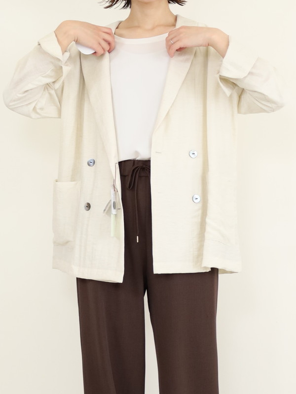 【Un carnet】ツイルテーラードジャケット