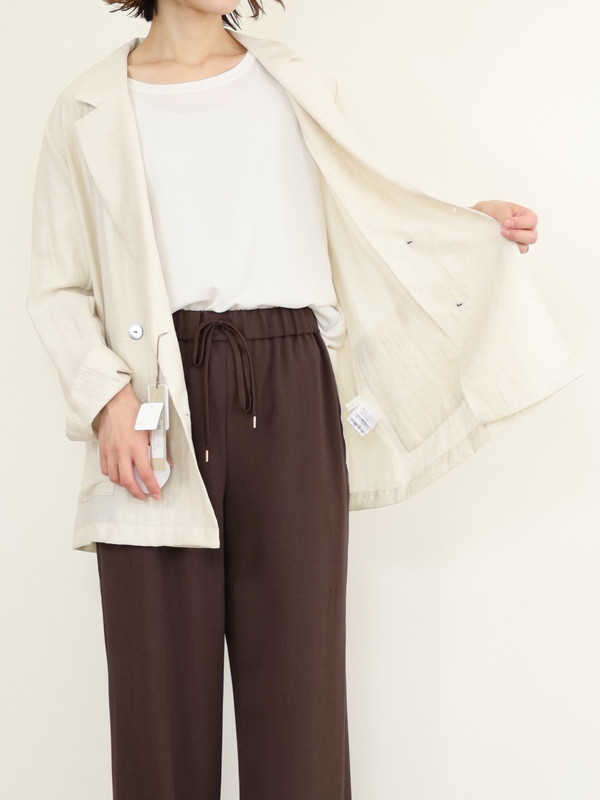 【Un carnet】ツイルテーラードジャケット