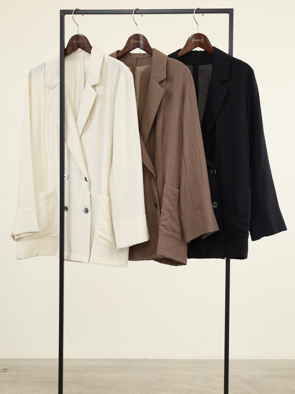 【Un carnet】ツイルテーラードジャケット