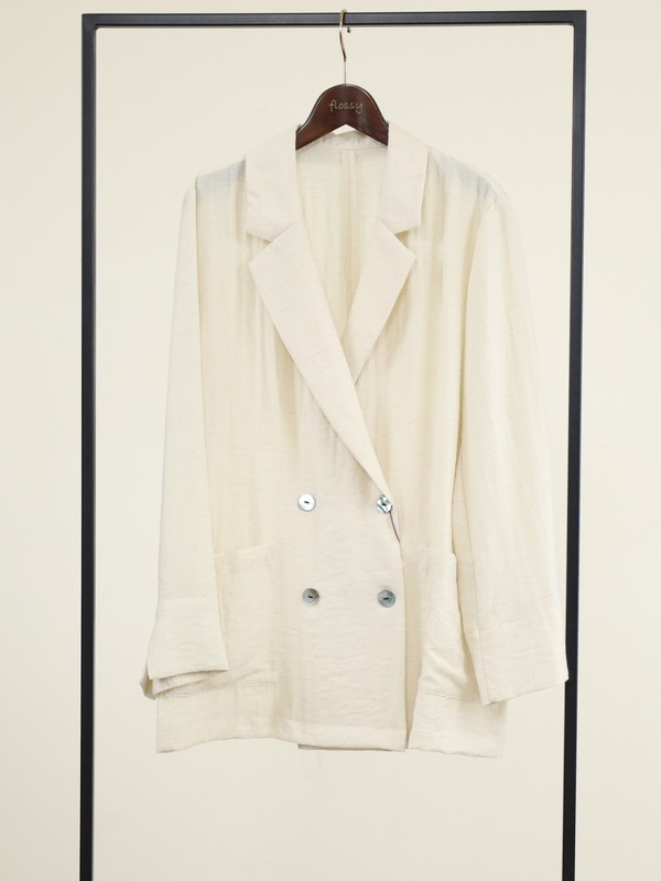 【Un carnet】ツイルテーラードジャケット