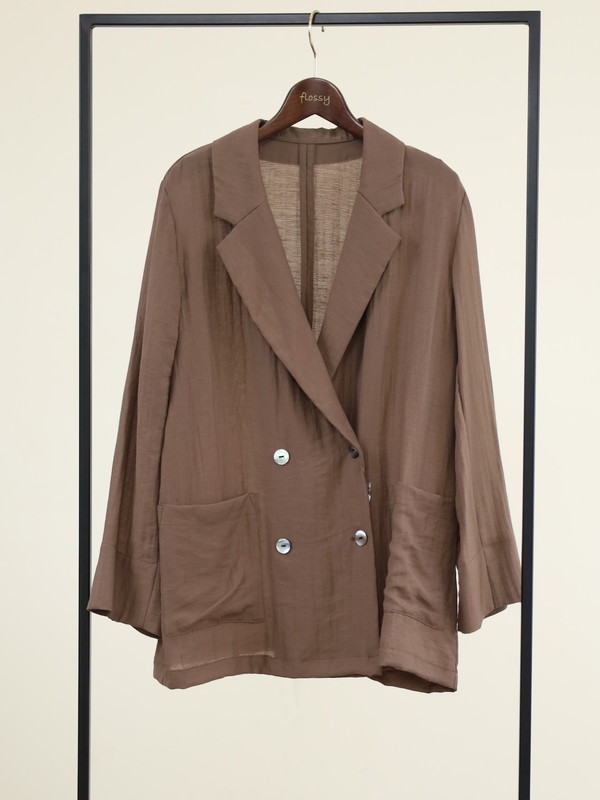 【Un carnet】ツイルテーラードジャケット