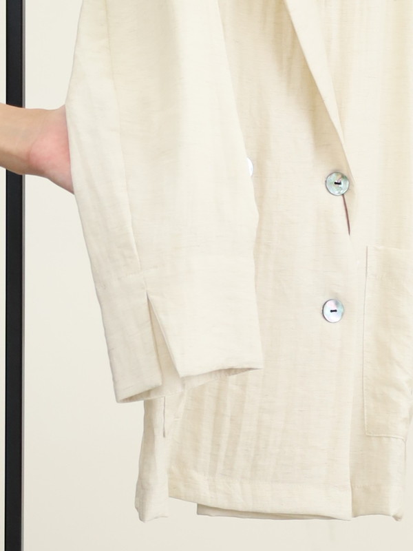 【Un carnet】ツイルテーラードジャケット