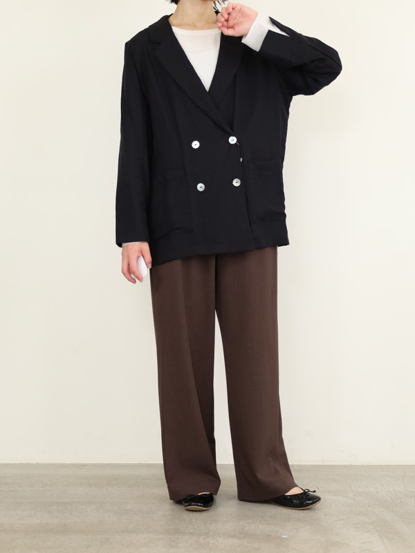【Un carnet】ツイルテーラードジャケット
