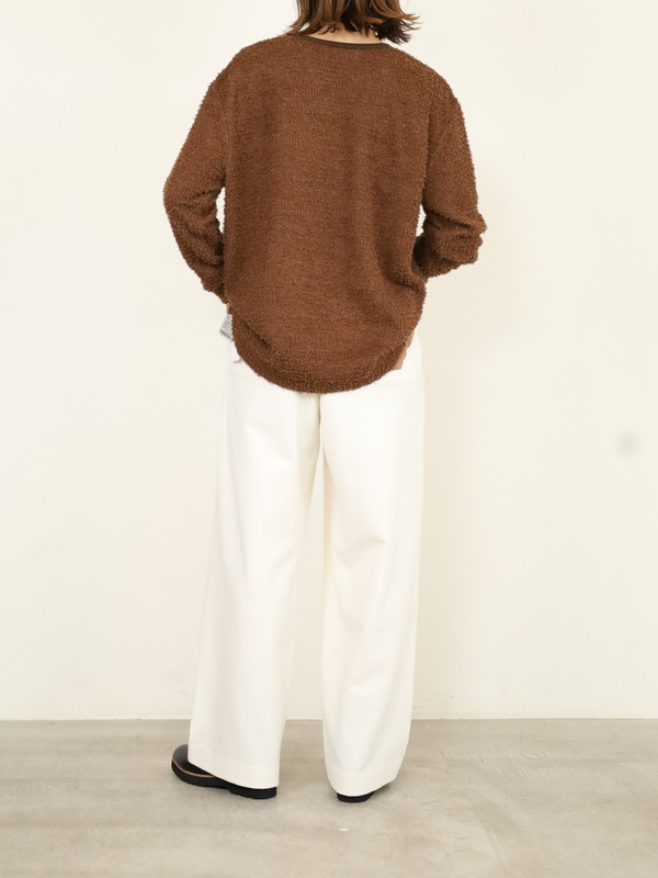 【Doneeyu】カシミヤタッチ両面起毛ドロストパンツ