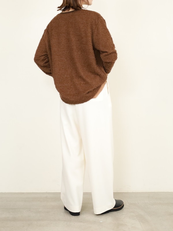 【Doneeyu】カシミヤタッチ両面起毛ドロストパンツ