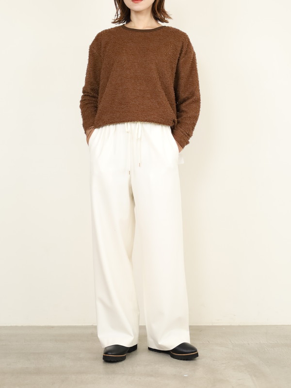 【Doneeyu】カシミヤタッチ両面起毛ドロストパンツ