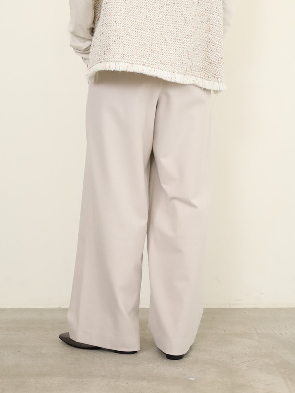 【Doneeyu】カシミヤタッチ両面起毛ドロストパンツ