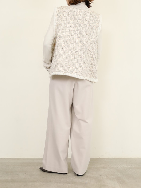 【Doneeyu】カシミヤタッチ両面起毛ドロストパンツ