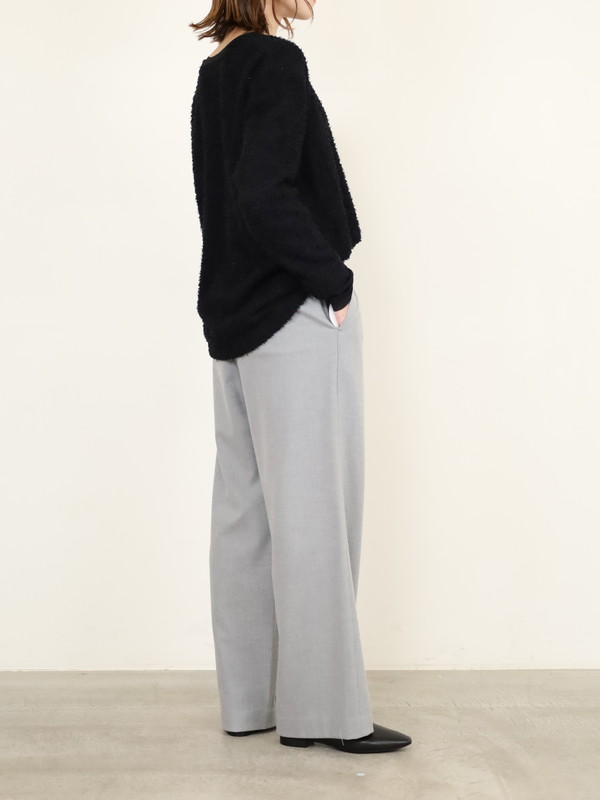 【Doneeyu】カシミヤタッチ両面起毛ドロストパンツ