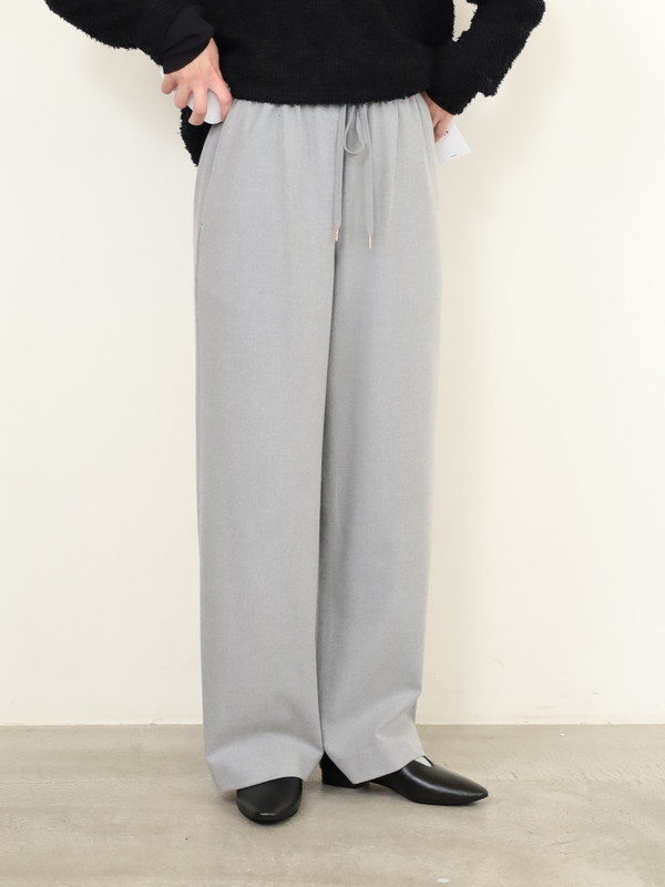 【Doneeyu】カシミヤタッチ両面起毛ドロストパンツ