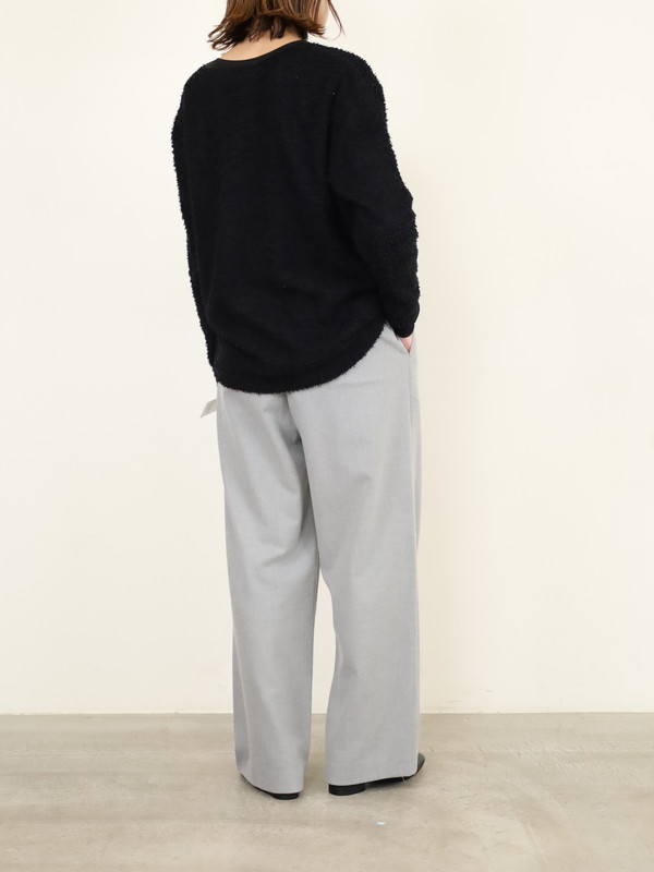 【Doneeyu】カシミヤタッチ両面起毛ドロストパンツ