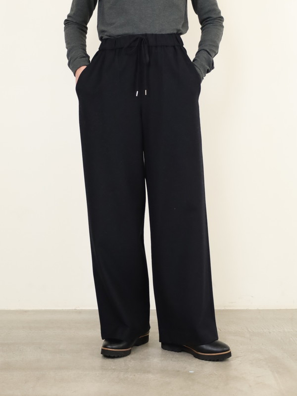 【Doneeyu】カシミヤタッチ両面起毛ドロストパンツ