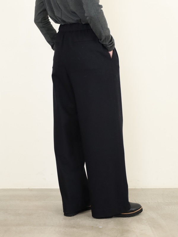 【Doneeyu】カシミヤタッチ両面起毛ドロストパンツ