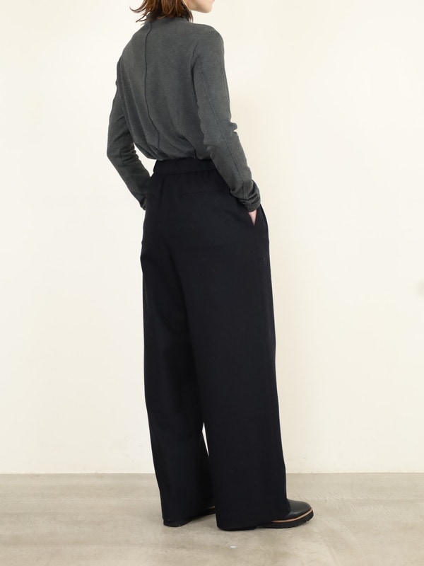 【Doneeyu】カシミヤタッチ両面起毛ドロストパンツ