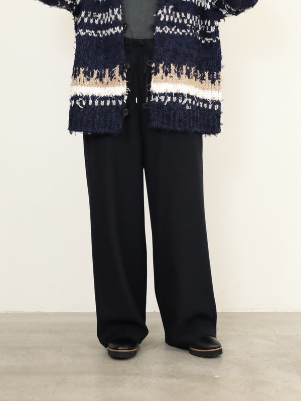 【Doneeyu】カシミヤタッチ両面起毛ドロストパンツ