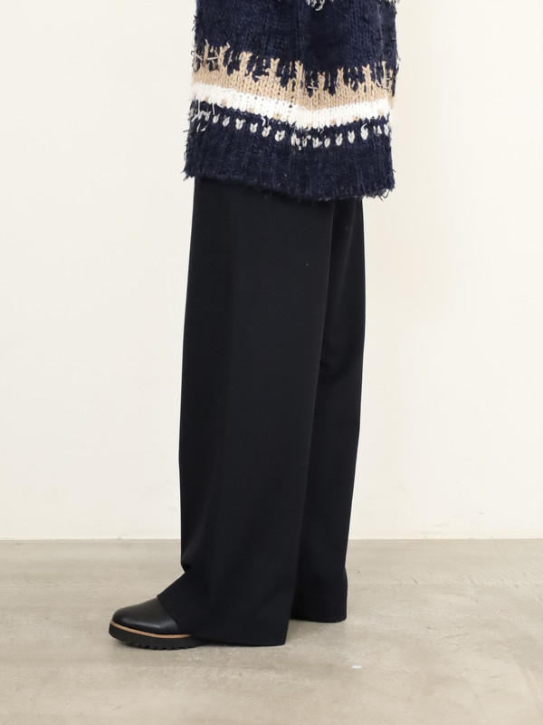 【Doneeyu】カシミヤタッチ両面起毛ドロストパンツ