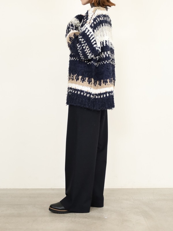 【Doneeyu】カシミヤタッチ両面起毛ドロストパンツ