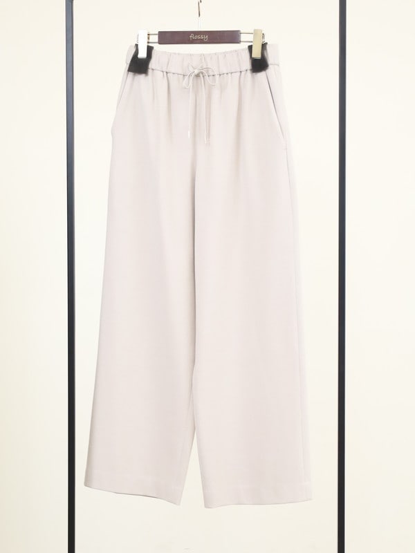 【Doneeyu】カシミヤタッチ両面起毛ドロストパンツ