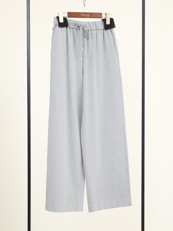 【Doneeyu】カシミヤタッチ両面起毛ドロストパンツ