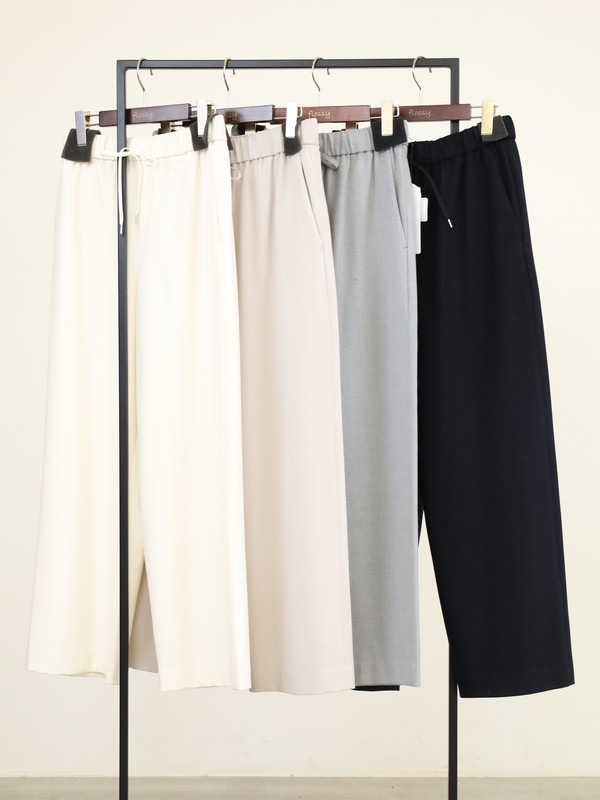 【Doneeyu】カシミヤタッチ両面起毛ドロストパンツ