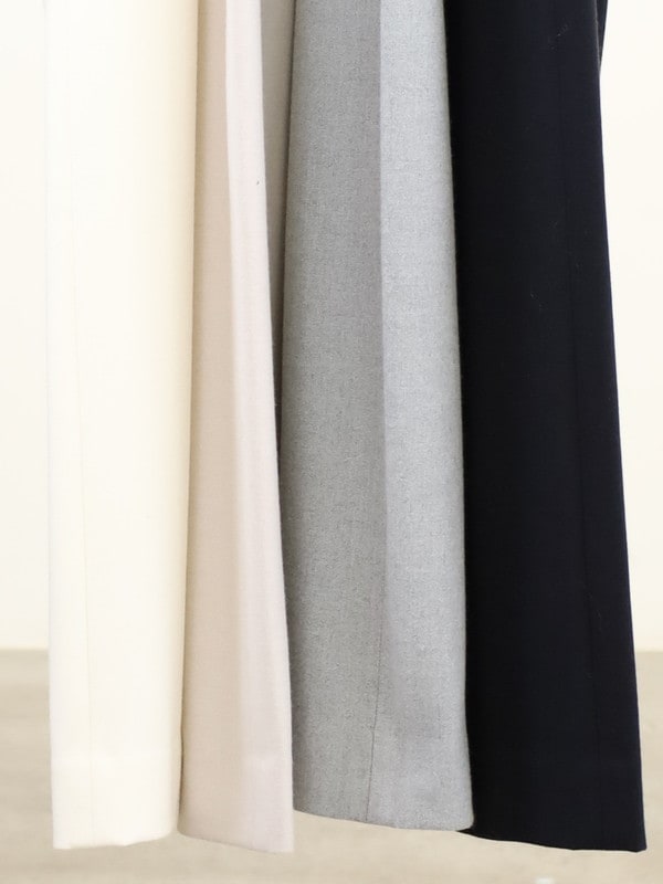 【Doneeyu】カシミヤタッチ両面起毛ドロストパンツ