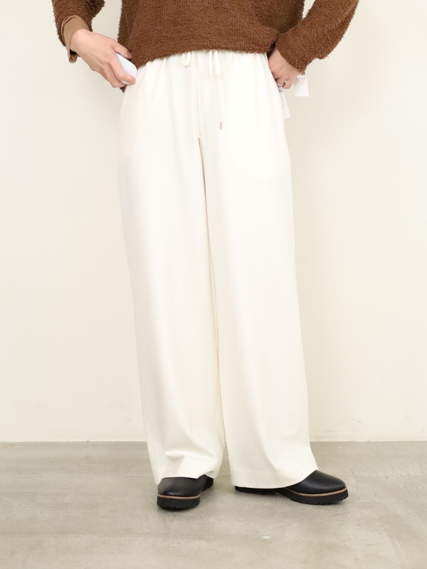 【Doneeyu】カシミヤタッチ両面起毛ドロストパンツ