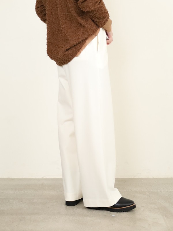 【Doneeyu】カシミヤタッチ両面起毛ドロストパンツ