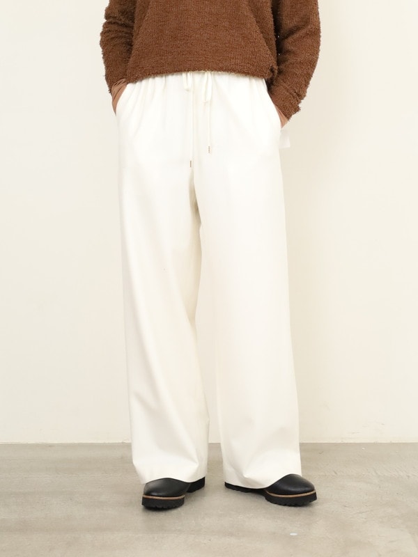 【Doneeyu】カシミヤタッチ両面起毛ドロストパンツ