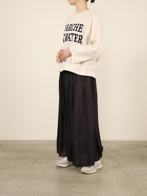 MICA&DEAL スウェット MICA&DEAL】ワイドスリーブロゴスウェット