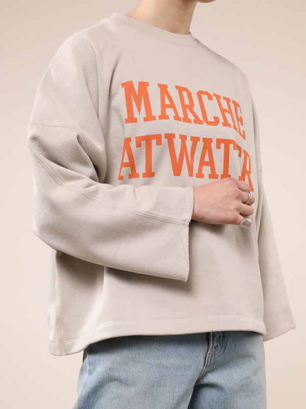 MICA&DEAL × AMERICANA ボリューム袖　ロゴスウェット MICA&DEAL × AMERICANA ボリューム袖 ロゴスウェット - メルカリ