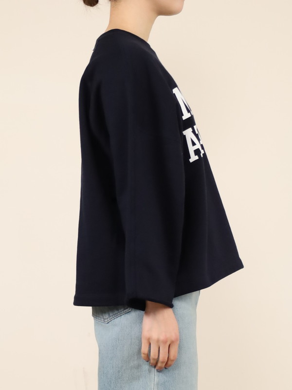 MICA&DEAL スウェット MICA&DEAL】ワイドスリーブロゴスウェット